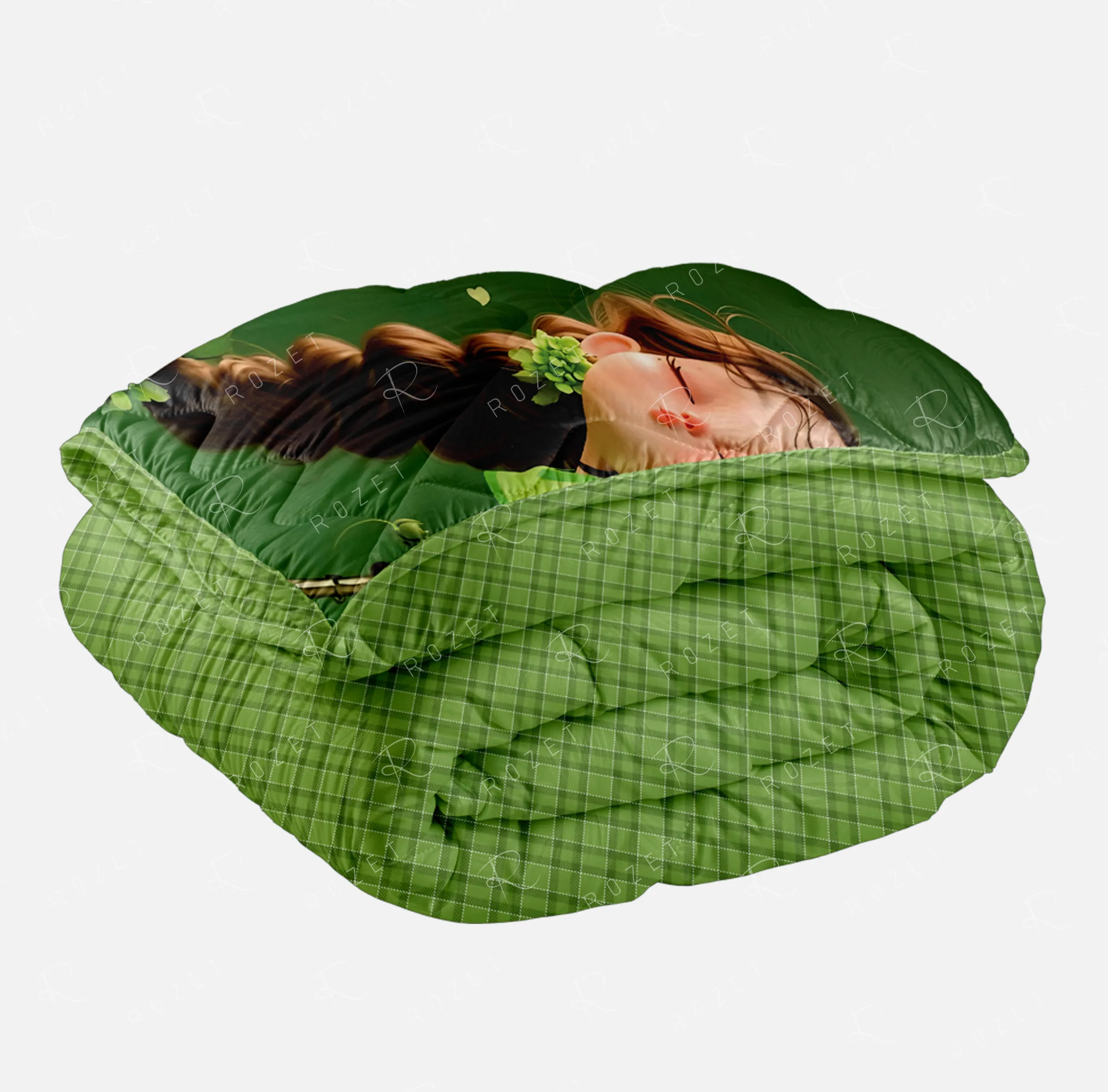 ست روتختی چاپی سه‌بعدی دو روRZ108 پتو
